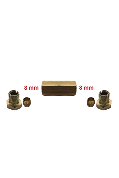 7A MÜHENDİSLİK Bakır Boru Birleştirme Aparatı 8 Lik (8x8x8mm)