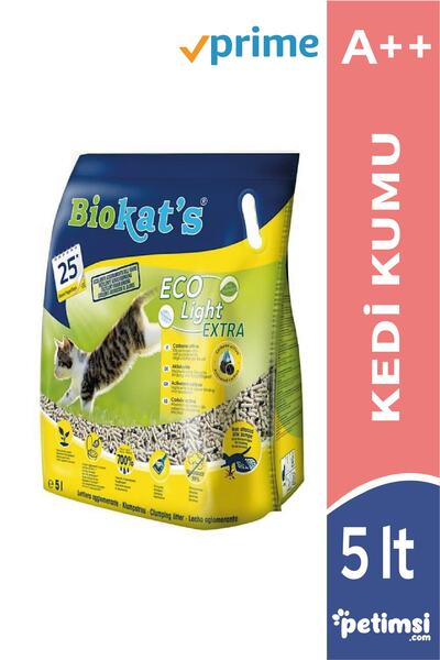 Biokats Biokat's Pelet Kedi Kumu Eco Light Extra 5lt - Aktif Karbonlu