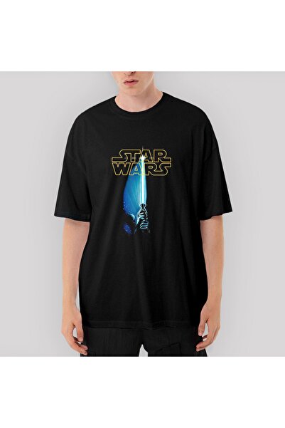Z zepplin Tricou negru oversize Sword And Logo Star Wars
