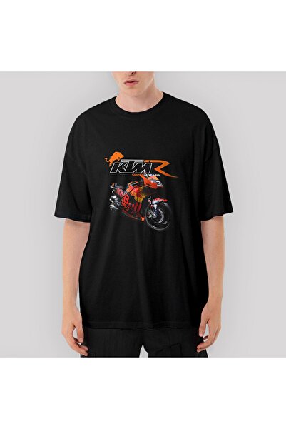 Z zepplin Tricou negru supradimensionat Ktm Rc16