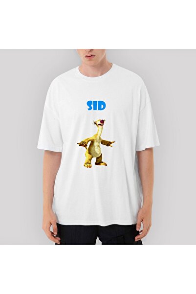 Z zepplin Λευκό μπλουζάκι Ice Age Sid oversized