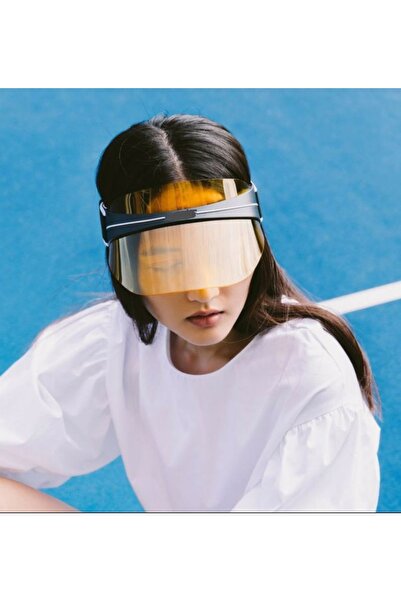 Shopiolog Γυναικείο αντηλιακό καπέλο παραλίας σε χρώμα από πλεξιγκλάς