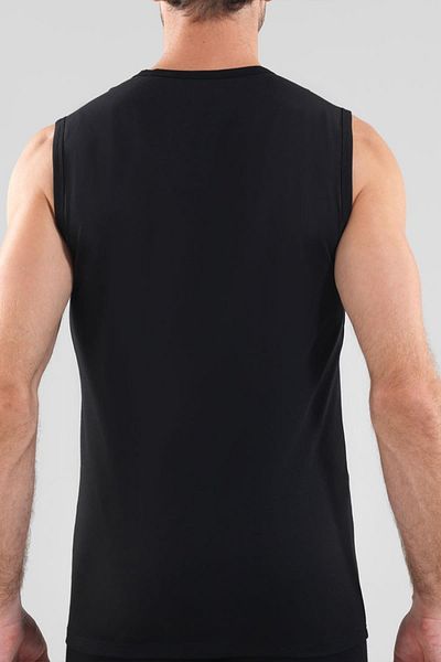 Blackspade Tender Cotton Crew Neck Μηδενικό μανίκι Μαύρο εσώρουχο 9234