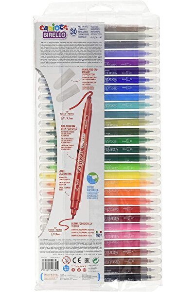 CARIOCA Birello Super Washable Double Sided Felt Tip Crayons 30Pcs