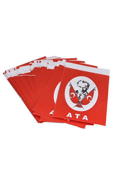 Kids Like Mini Ipli Atatürklü Kağıt Bayrak 50 Li Açılır Bayrak 23 Nisan Süsü ...