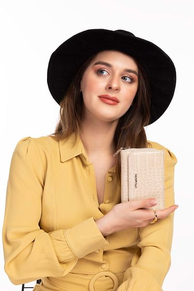 Gondol Hmx Polo Daily Portofel de mână util Hmx.165 - Bej Croco