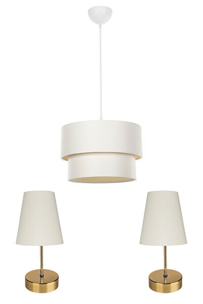 Emg DesiGn Set of 3 Chandelier and Nightstand Lampshade