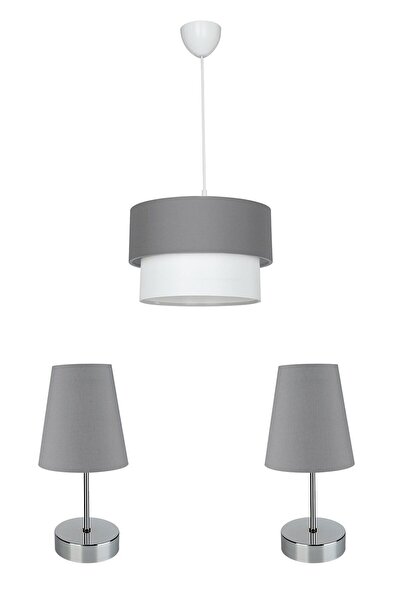 Emg DesiGn Set of 3 Chandelier and Nightstand Lampshade