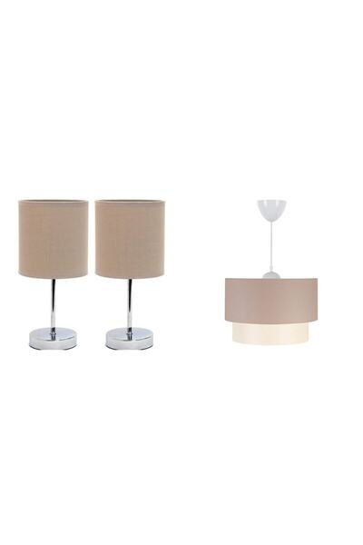 Emg DesiGn Set of 3 Chandelier and Nightstand Lampshade