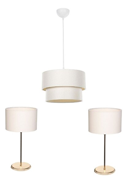 Emg DesiGn Set of 3 Chandelier and Nightstand Lampshade