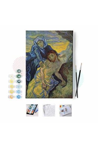 Genel Markalar Sayılarla Boyama Seti Kasnaklı Van Gogh Pıeta 40 X 50 Cm