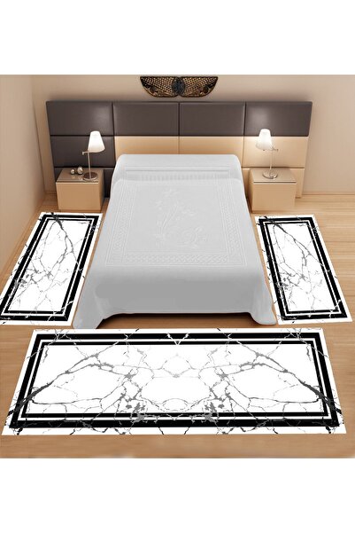 stylehome Dijital Baskılı 3 'lü Yatak Odası Yolluk Takımı ( 2 Adet 80x150 Cm)...