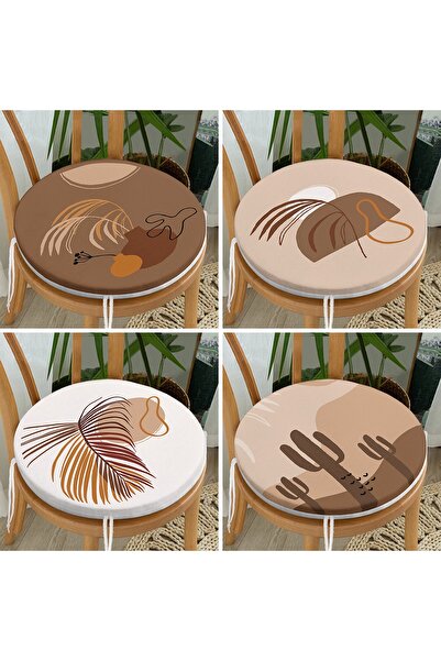 Realhomes Set de perne pentru scaune rotunde, moderne, cu fermoar, cu model d...