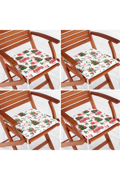 Realhomes Набір з 4-х новорічних ялинкових підковдр з цифровим принтом та суч...