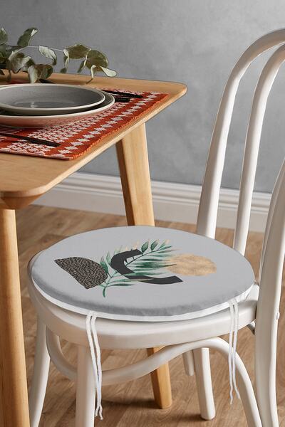 Realhomes Сучасний спеціальний дизайн круглого стільця з блискавкою з абстрак...