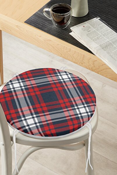 Realhomes Modern Sanat Tasarımlı Dijital Baskılı Yuvarlak Fermuarlı Sandalye ...