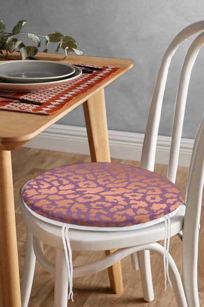 Realhomes Кольоровий фон з яскравим малюнком, цифровий друк, сучасна кругла п...