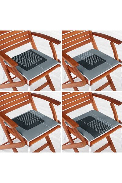 Realhomes Набір з 4 відкритих диванних подушок з цифровим принтом, кольору «в...