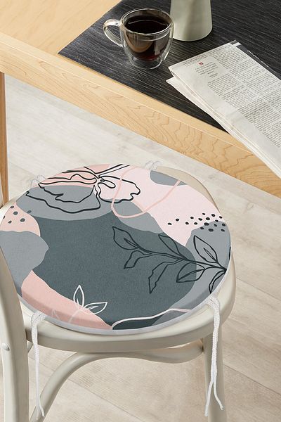 Realhomes Bohemian Special Design Round Zippered Chair Cushion