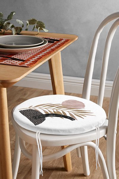 Realhomes Bohemian Special Design Round Zippered Chair Cushion