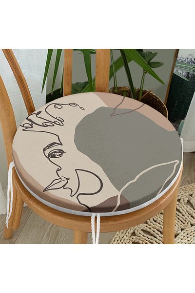 Realhomes Bohemian Special Design Round Zippered Chair Cushion
