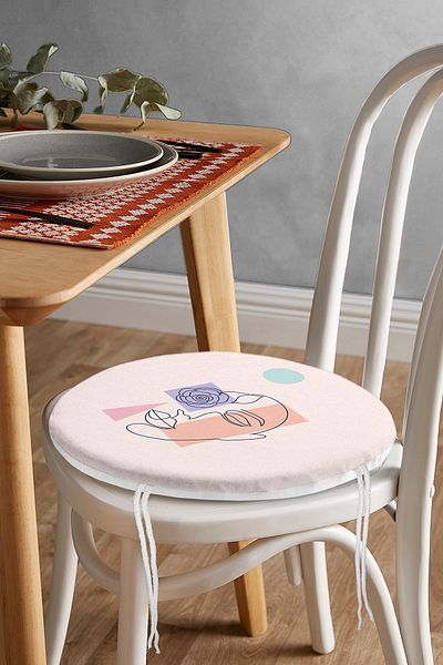Realhomes Bohemian Special Design Round Zippered Chair Cushion