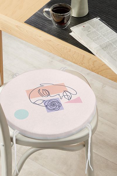 Realhomes Bohemian Special Design Round Zippered Chair Cushion