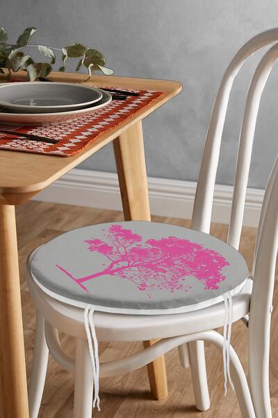 Realhomes Сірий круглий диванчик з блискавкою та дизайном у вигляді дерева в ...