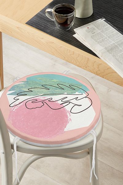 Realhomes Bohemian Special Design Round Zippered Chair Cushion