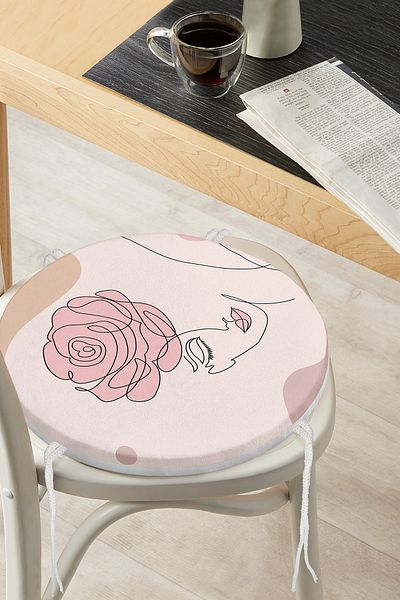 Realhomes Bohemian Special Design Round Zippered Chair Cushion