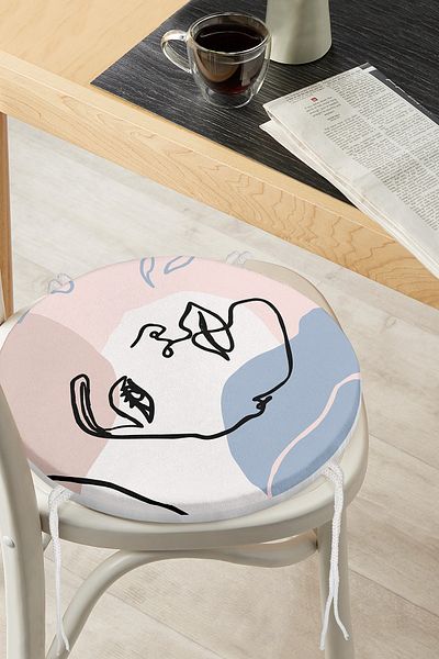 Realhomes Bohemian Special Design Round Zippered Chair Cushion