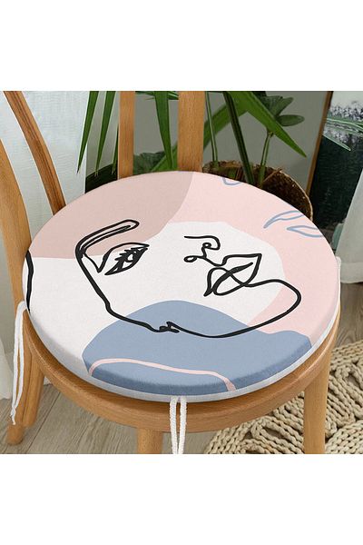 Realhomes Bohemian Special Design Round Zippered Chair Cushion