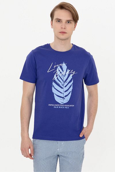 U.S. Polo Assn. Синя мъжка тениска