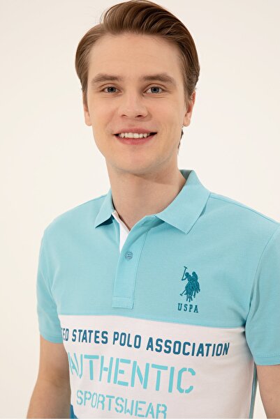 U.S. Polo Assn. Μπλε ανδρικό μπλουζάκι