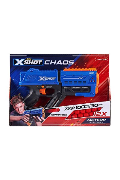 Zuru X Shot Chaos 12 Adet Meteor Top + Atış Silahı