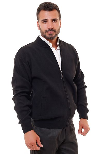 K KARBEY Steel Knitted Men's Oversize Knitwear Coat