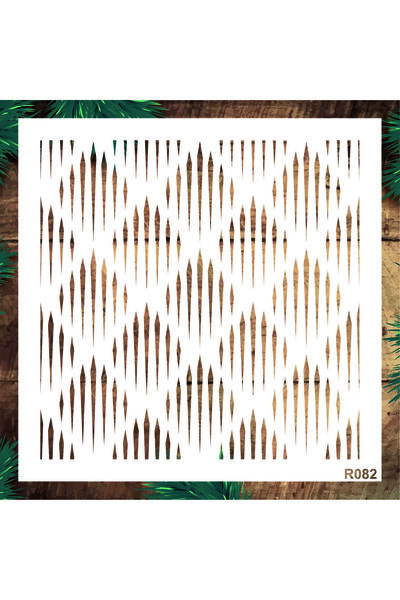 STENCİLTASARIM Stencil Tasarım R082- Dekoratif Duvar, Fayans Ve Eşya Boyama Ş...