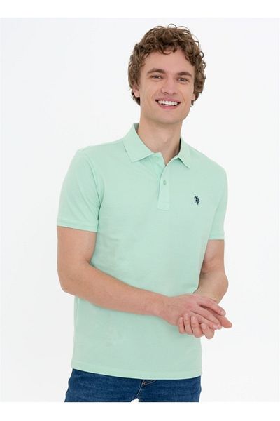 U.S. Polo Assn. Polo Neck Slim Fit Mint Men's T-shirt