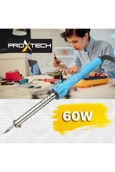 PROXTECH Full Takım 60w Lehim Makinesi - Kalem Havya -leyim Tel -pasta Stand -silikon Tabancası,lehim Pompası