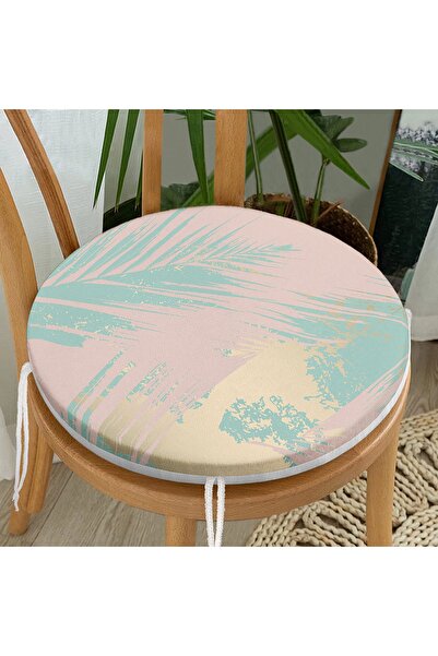 Realhomes Пастельний фон з золотими деталями у вигляді листя, цифровий принт,...