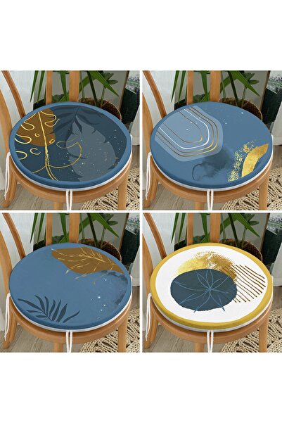 Realhomes Набір з 4-х сучасних круглих стільців з блискавкою, з кольоровим фо...