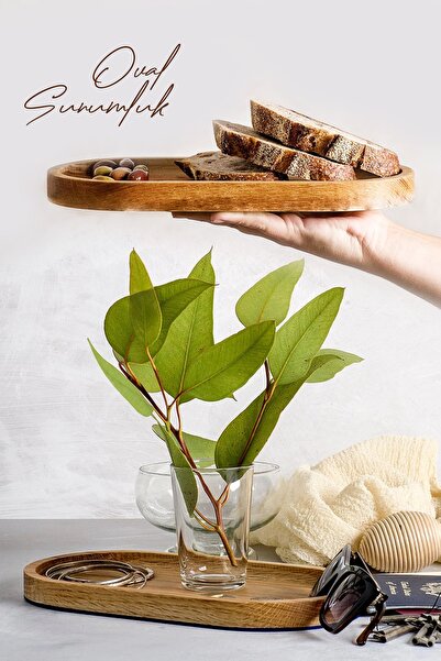 Genel Markalar Ahşap Oval Yağdalık Çerezlik Sunumluk Kahvaltılık | Ahşap Anah...