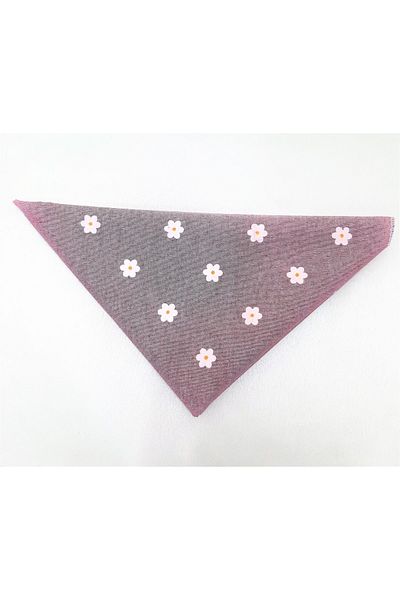 TÜKKAN ACCESSORİES Purple Daisy Bandana