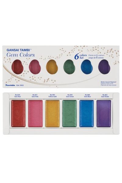 Genel Markalar Suluboya Gansaı Tambı Mc20-gc/6v Gem Color 6 Renk