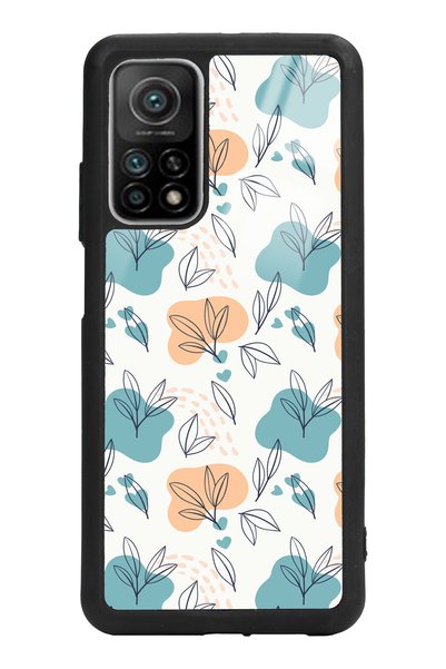 Spoyi Xiaomi Mi 10t Glossy Phone Case with Tiny Leaves Design