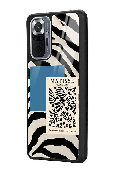 Spoyi حافظة هاتف Xiaomi Redmi Note 10 Pro - Max Zebra Mattise Design لامعة