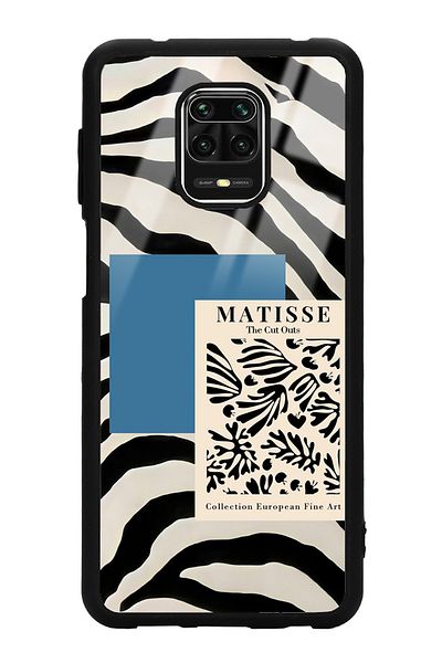 Spoyi حافظة هاتف لامعة بتصميم زيبرا ماتيس لهاتف Xiaomi Redmi Note 9 Pro