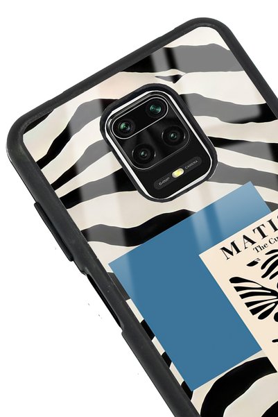 Spoyi حافظة هاتف لامعة بتصميم زيبرا ماتيس لهاتف Xiaomi Redmi Note 9 Pro
