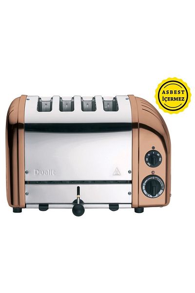 Dualit محمصة الخبز الكلاسيكية ذات اللون النحاسي ذات 4 حجرات