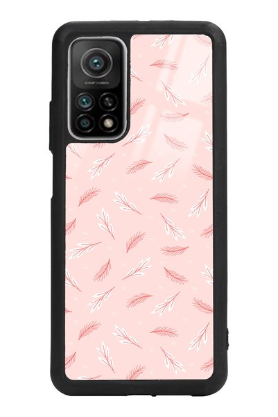 Spoyi حافظة هاتف لامعة بتصميم أوراق الشجر لهاتف Xiaomi Mi 10t